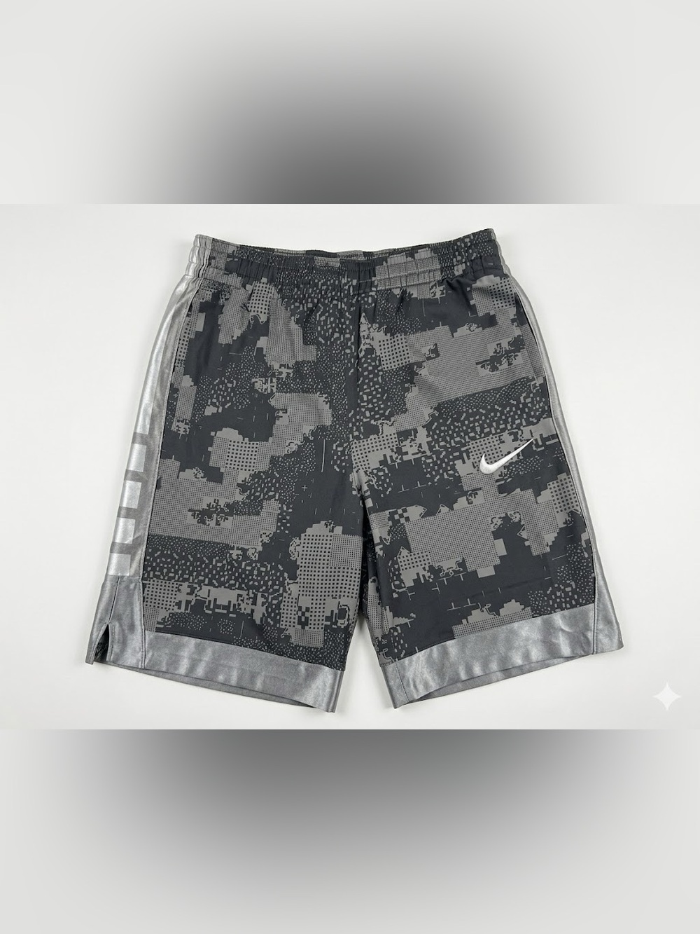 Nike Boy’s Gray Camo Dri-FIT Performance Shorts